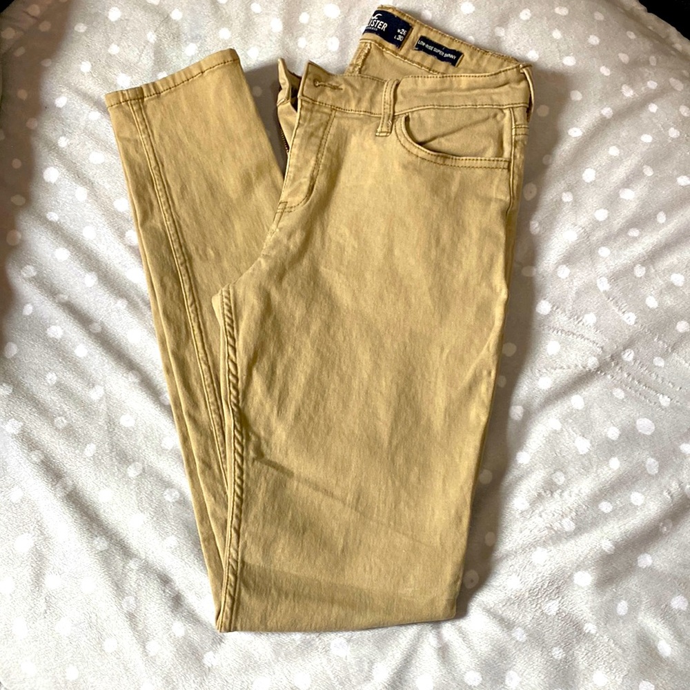 Khaki colored Hollister jeans